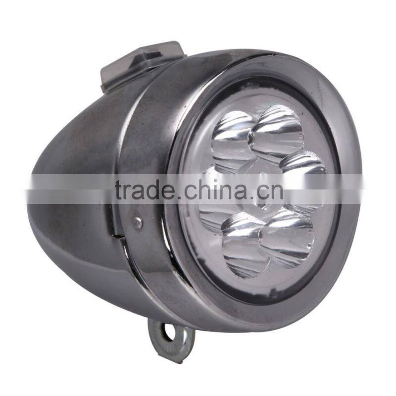 New Waterproof Bike Retro Bicycle Bike Accessory Front Light Bracket Vintage 6LED Headlight Safety Bicycle Lights