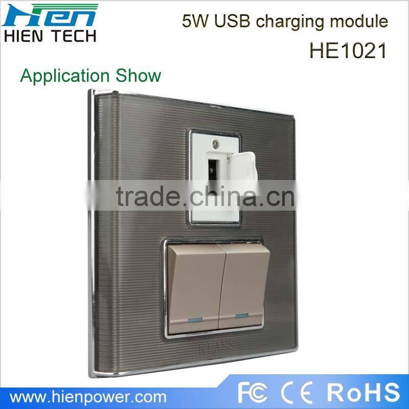 5V1000mA USB module could be fixed on switches