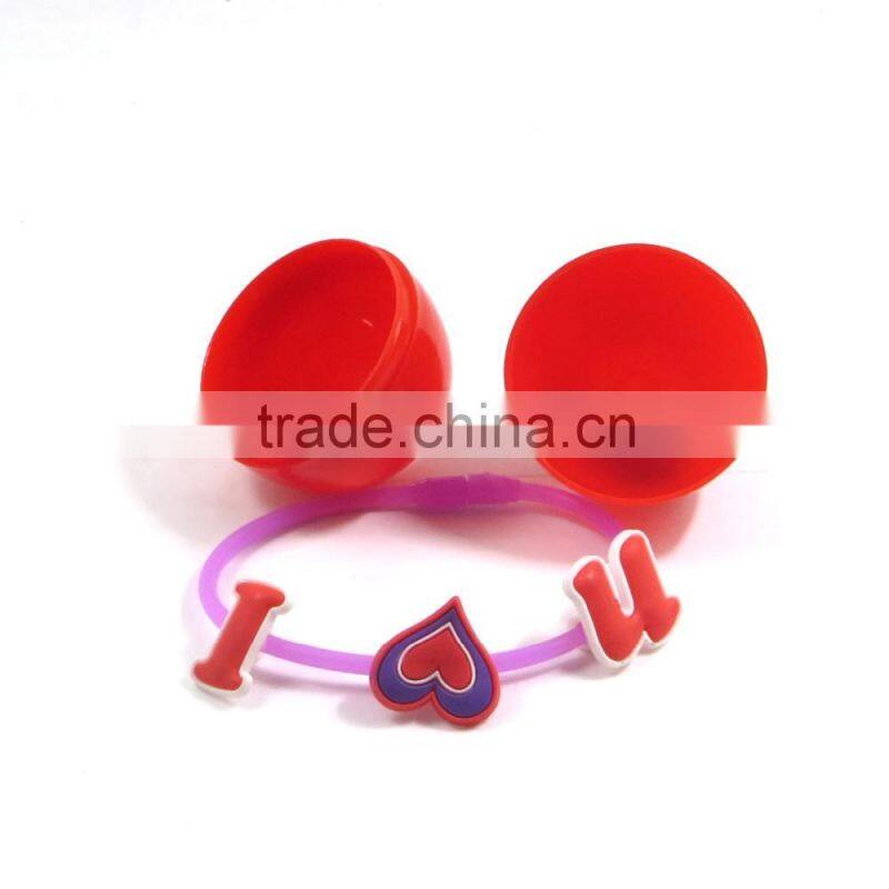 Promotion Gift Newest Design Silicone Bracelet In Plastic Egg