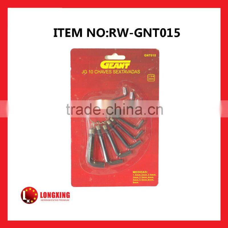 Factory Supply High quality hex key wrench ring set