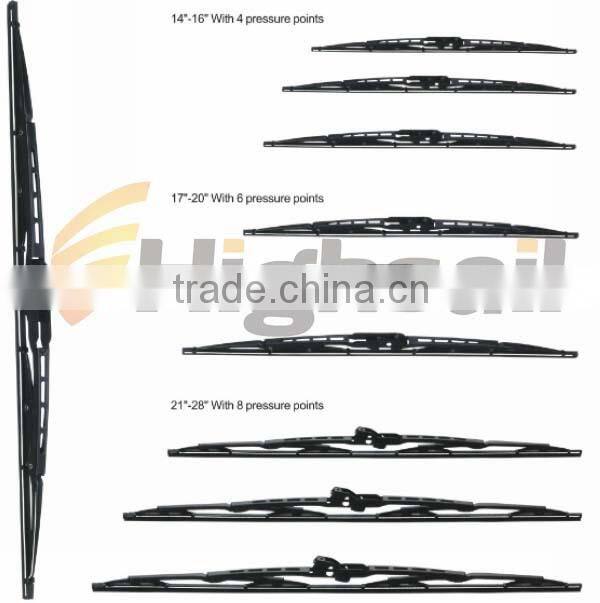 Automobile metal universal wiper blade