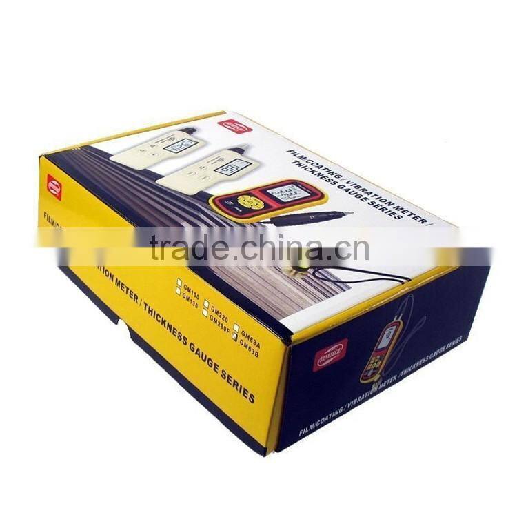 GM63B Portable Digital Vibrometer Vibration Analyzer Tester Meter + Temperature Meter with LCD Backlight