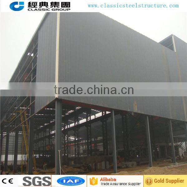 two story steel structure workshop/light steel structure warehouse