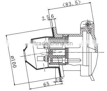 Broadcast coupling used in communication device