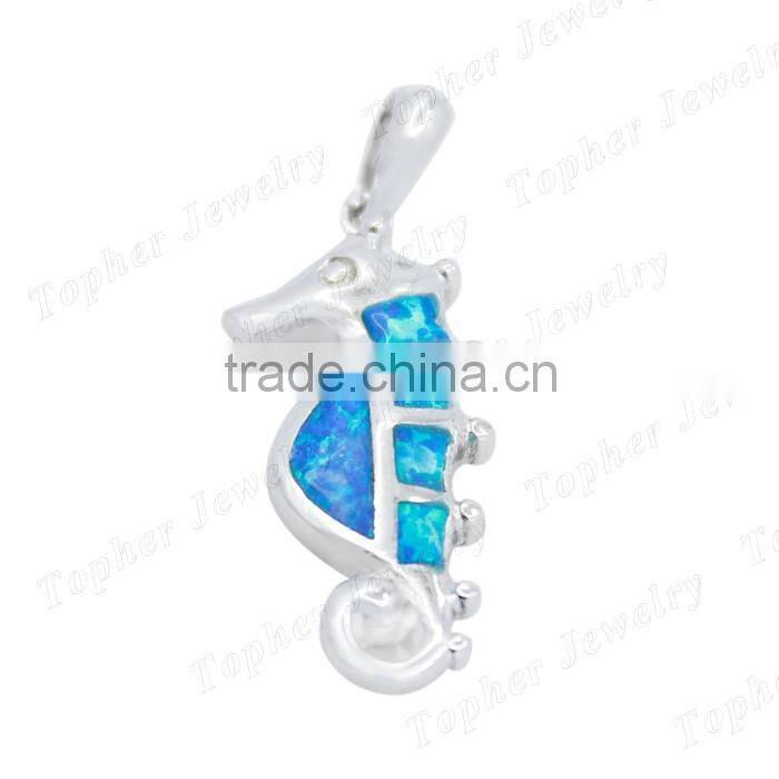 wholesale opal pendant bulk sale hippocampus shaped opal pendant