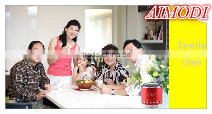 Cylindrical portable mini speaker, Moblie mini speaker support FM function with induction function MN-02