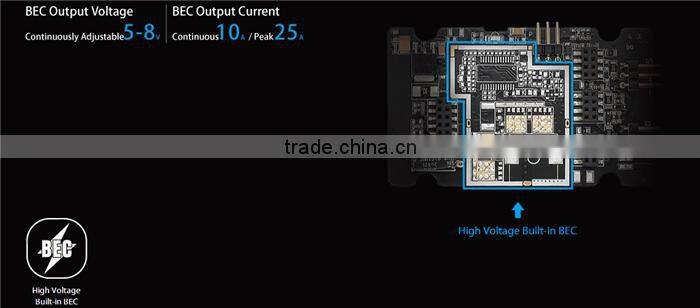 Hobbywing Platinum HV 130A V4 Brushless ESC 6-14S LiPo High Voltage Built-in BEC