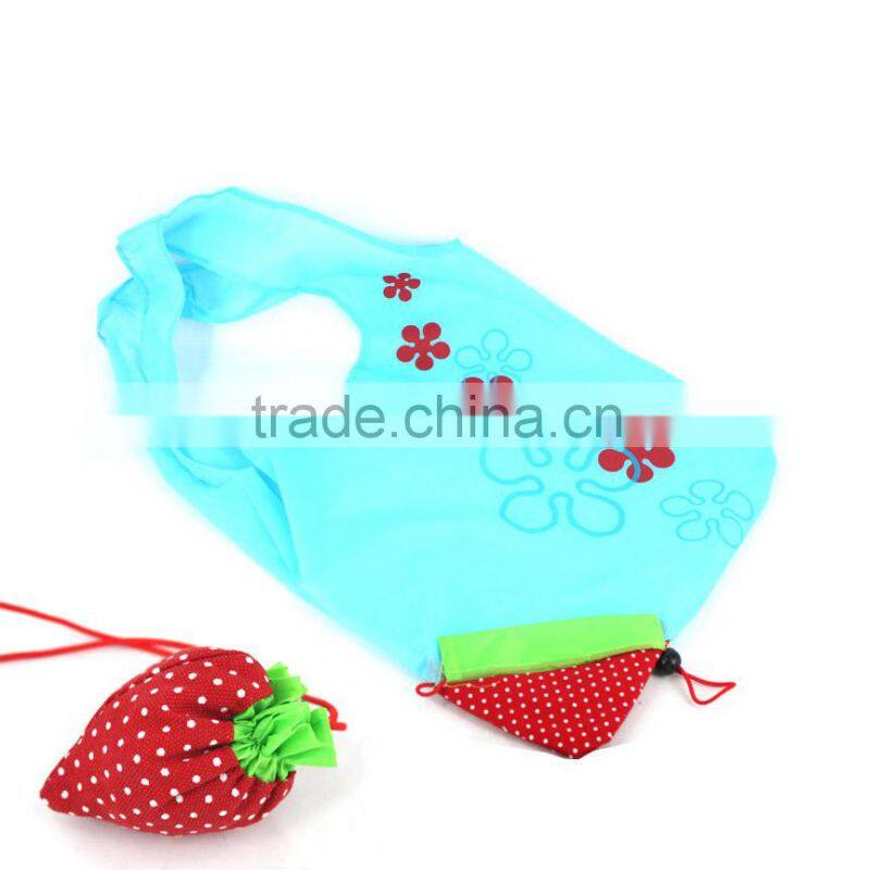 colorful strawberry foldable shopping bag