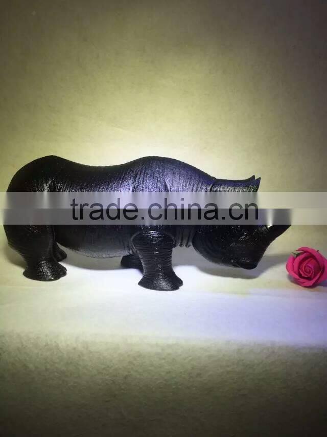 Hot sale Nature fantastic crystal obsidian rhinoceros for business gift
