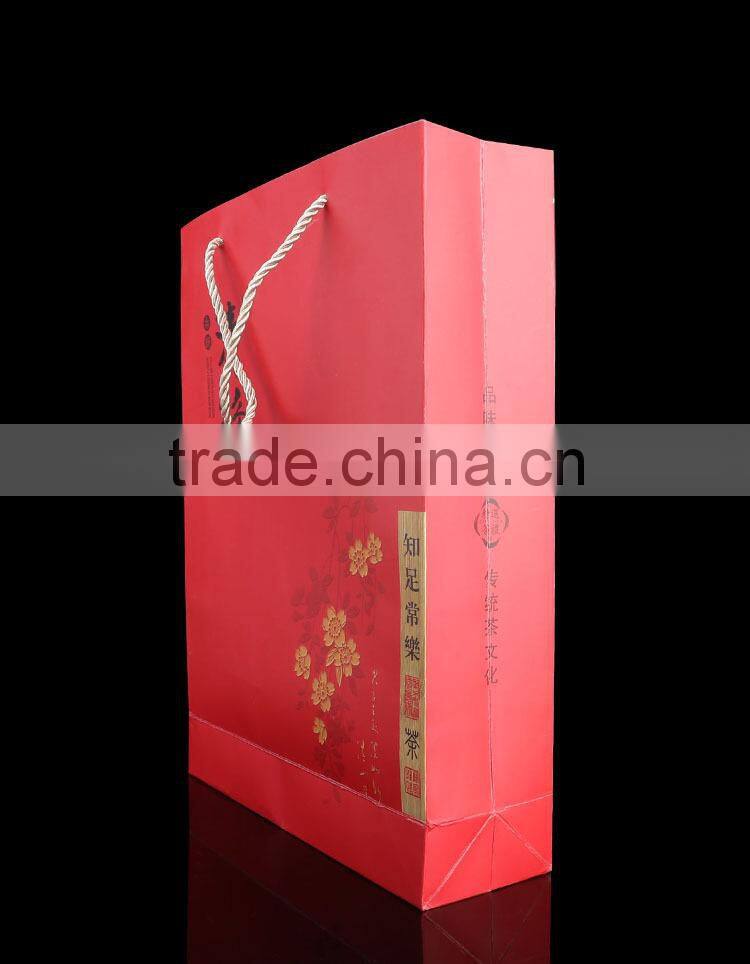 China style red paper bags for tea