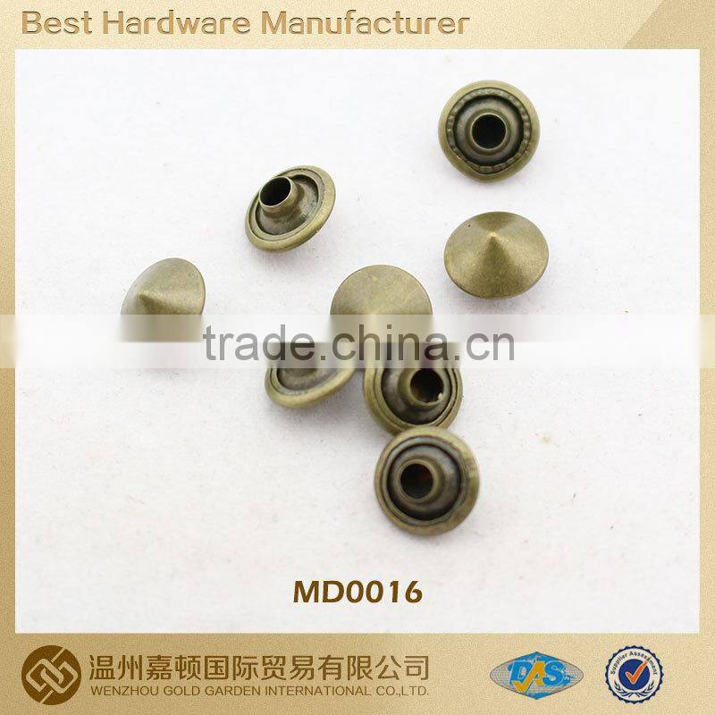 high quality custom made metal antique brass color jean rivet