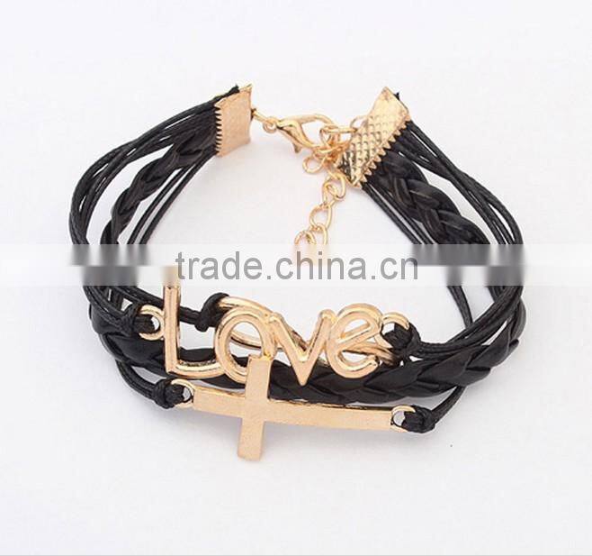 MYLOVE magnetic bracelet charm cross wristbands MLCN009