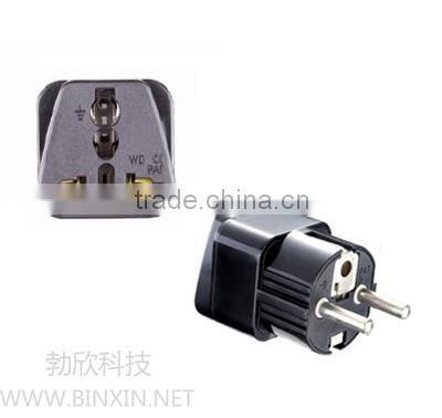 Hot sale China alibaba Universal to Germany France schuko plug travel adapter adaptor plug with socket