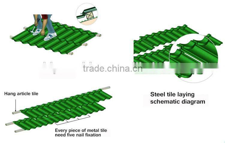 2016 Trade assurance Donyue stone coated aluminum metal roof tile price , shingle roof tile