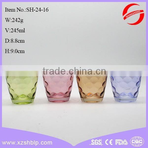 Top selling fancy 245ml glass coffee cup for promition
