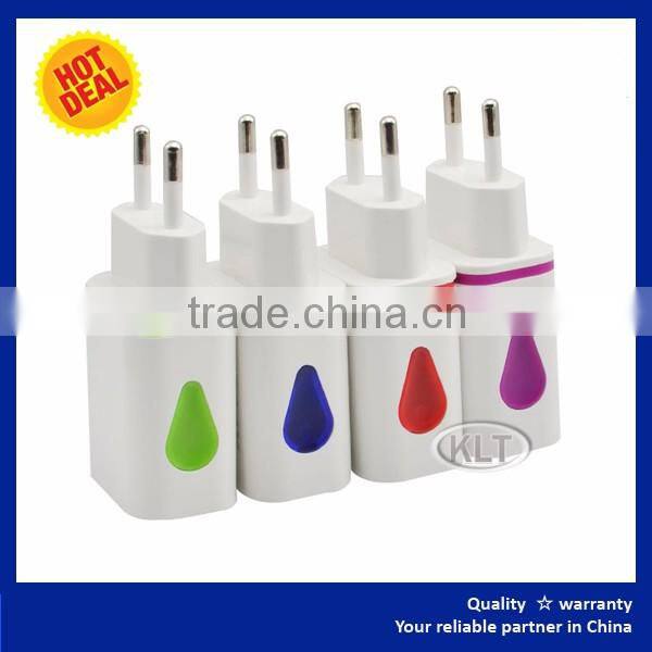 Japan cell phone charger CE ROHS FCC Approved Premium Quality 2 Ports Double USB