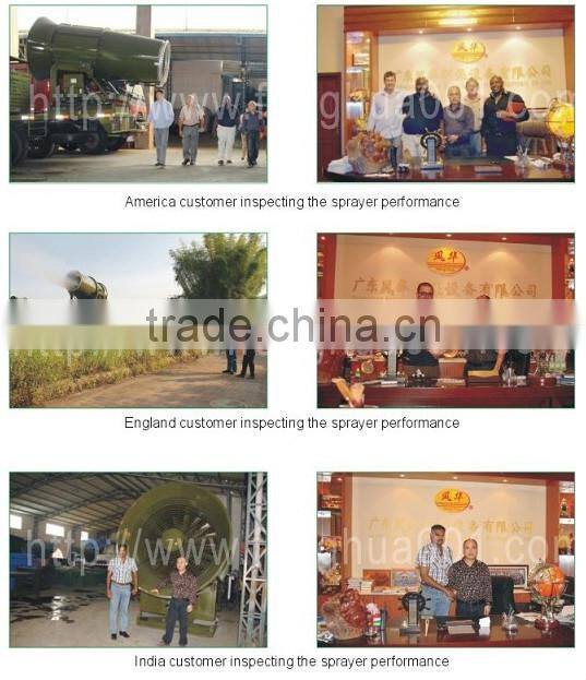 2015 high quality remote control dust suppression sprayer with TUV,CE certificate