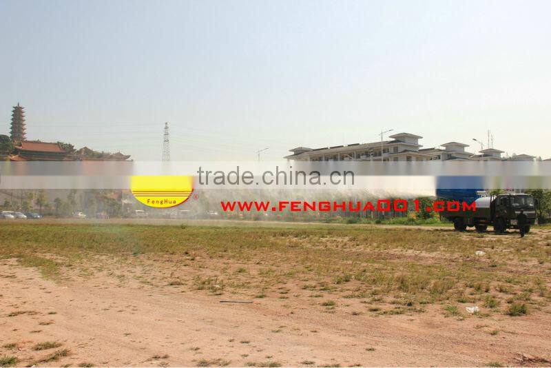 Vehicle mounted humidifier for industrial dust suppression and air pollution control