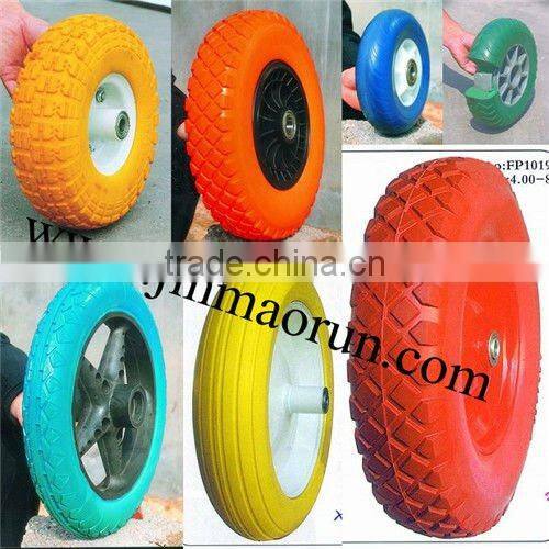 PU wheel no flat foam wheel 16"*4" (4.00-8)