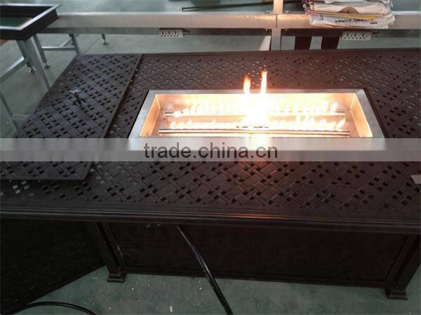 Outdoor Rectangle Gas Fire PIt Burner for fire pit table