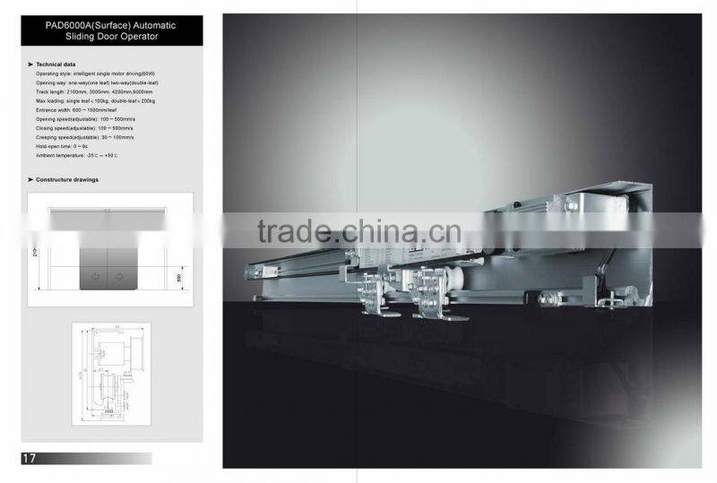 Top range advanced auto door operator for entrance security