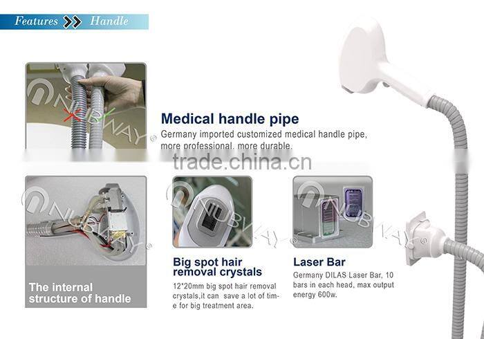 Diod Laser 808nm Hair Removal Machine For Hair Reduction Treatment