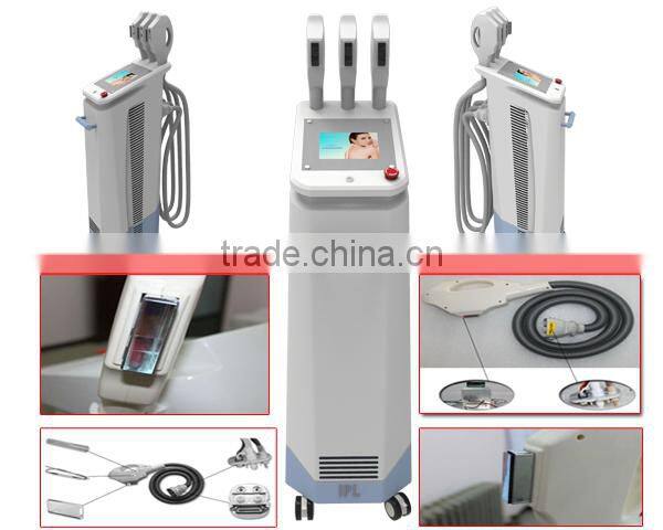 Salon/Spa use Multi-function Professional permanent depilator 3 handle (SR,VR,HR) ipl e light rf laser beauty machine