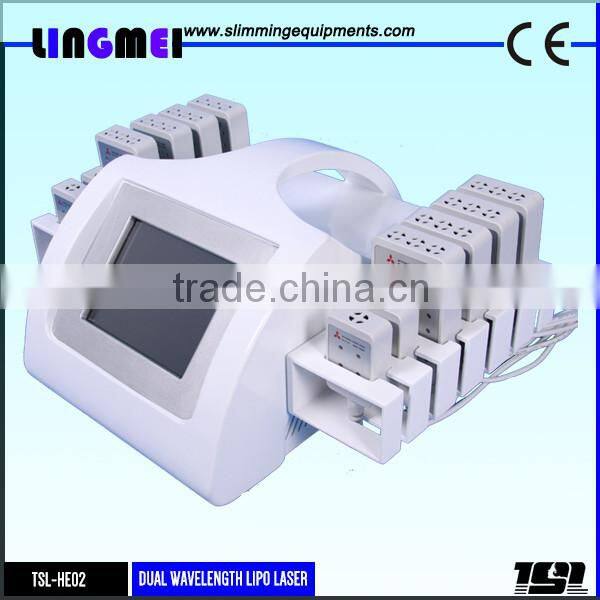 High Quality Lingmei trade assurance accepted dual wavelength 650nm laser lipolysis