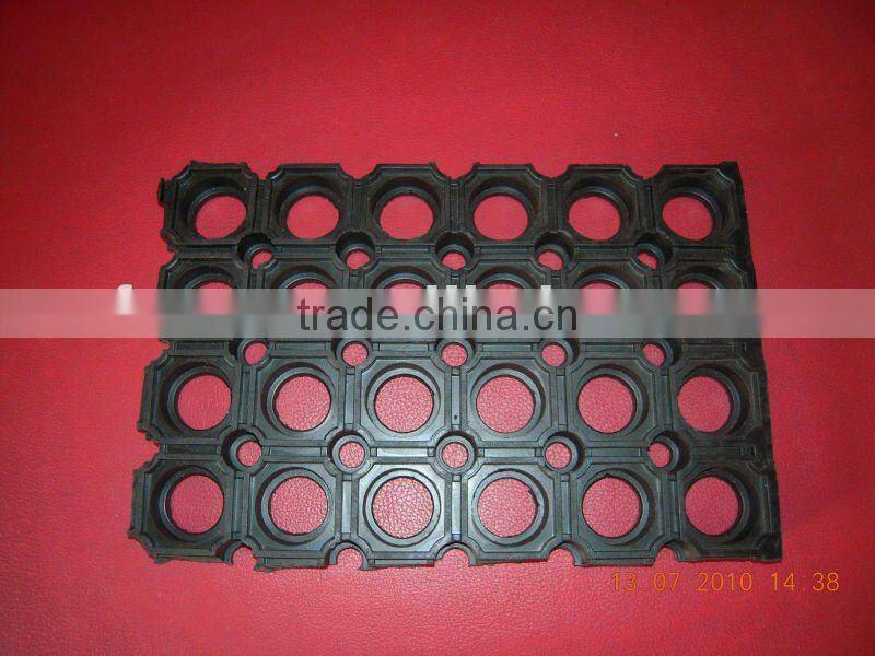 anti-fatigue rubber ring mats/hollow matting 22mm thickness