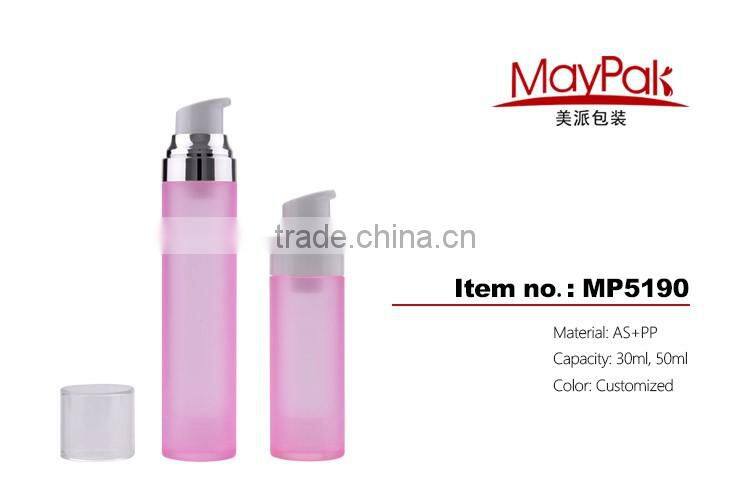 Wholesale High Quality Elegant Design Frosted 30ml 50ml Airless Pump Bottle