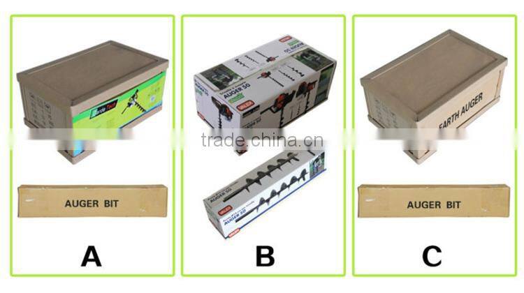 Manual power source earth auger parts blade 100/150/200/250/300/400/500mm drill bits