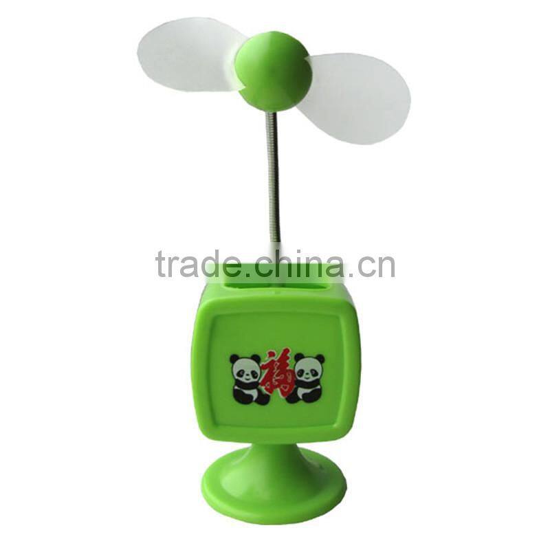 Portable Noiseless USB Desktop Laptop Fan Cooling Fans with pen Holder