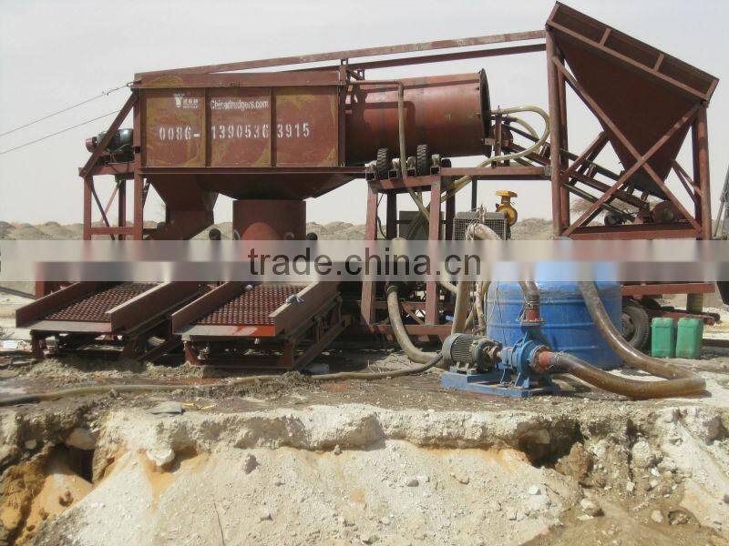 Mobile gold trommel screen