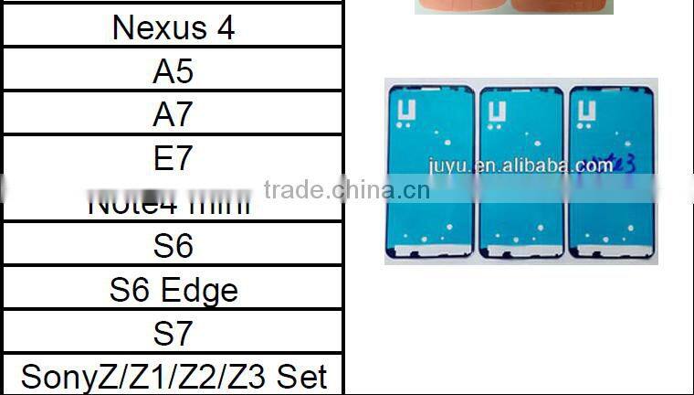 Replacement Back Battery Cover Adhesive for Samsung Galaxy s6 Rear Housing frame bezel Tape sticker