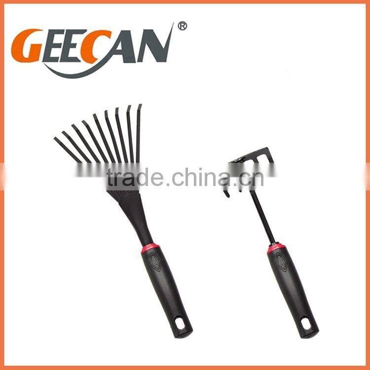Carton steel metal Garden 6 Piece Mini Garden Tool Set with plastic handles