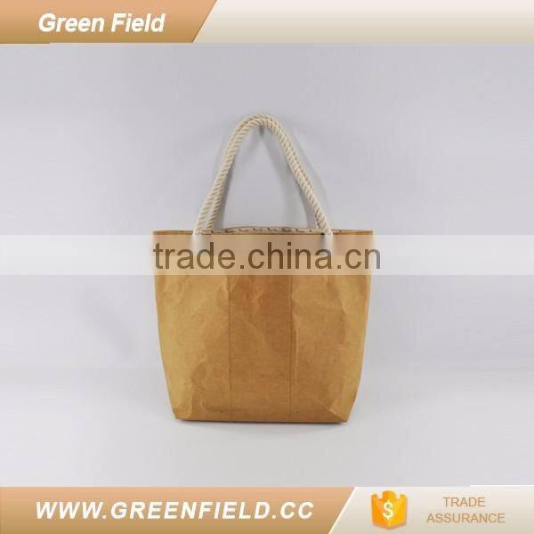 custom Green Field washable kraft paper totes 2017 totes
