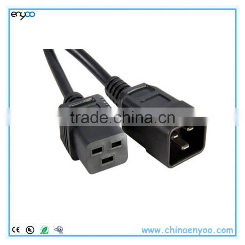 C20 to C19 Power Cord - Black Server Cable