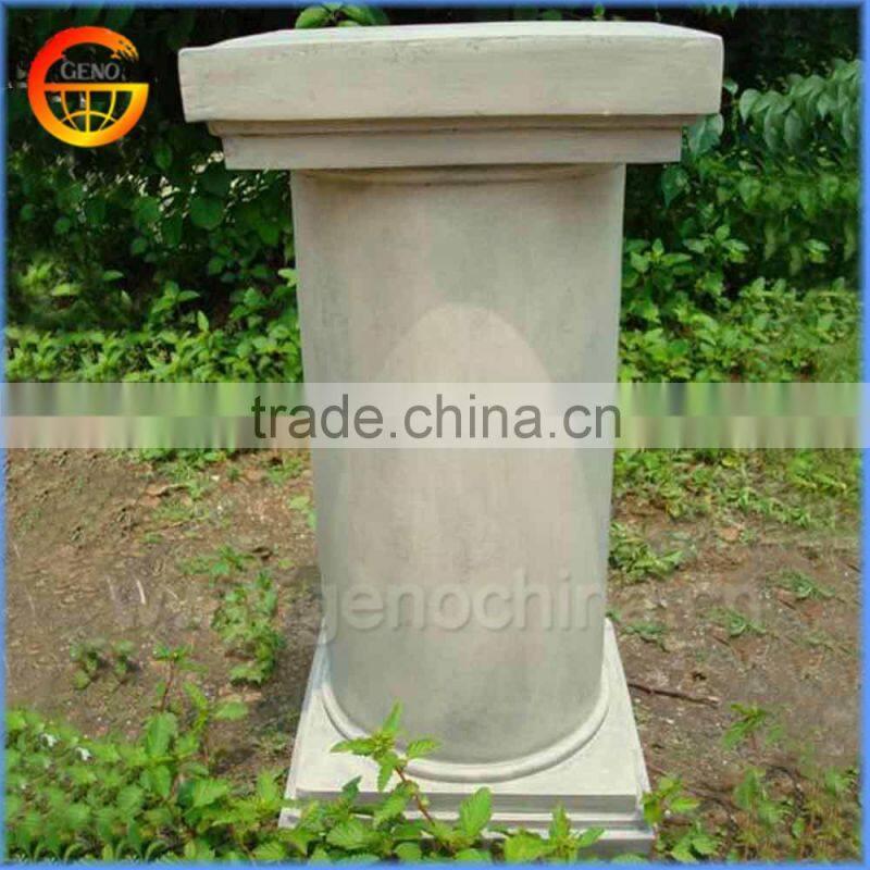 New designs fiberstone flower stand, garden stone column