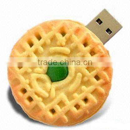 OEM factory customized biscuit creative design pvc USB Flash Drives