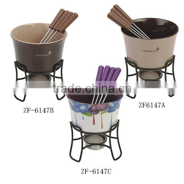 Fondue pot sets, induction fondue set, chinese fondue set