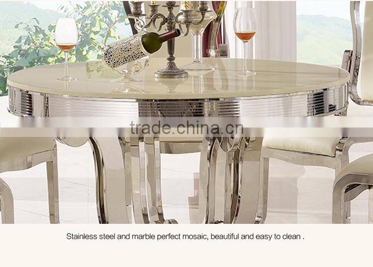Modern Kitchen Set Round Dining Table for 6 TH374