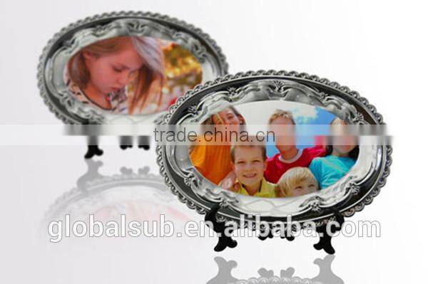 Flower Shape Metal Plate Decorators,Heat Press Picture Frames Printing