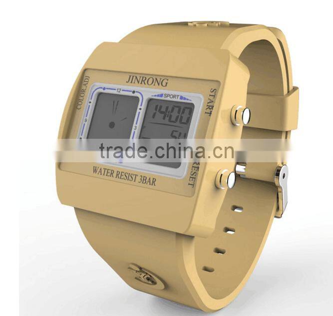 Fashion Business Men Watch, Hot Stylish Mens Watch, Dual Display Wrist Watch With Clock Alarm