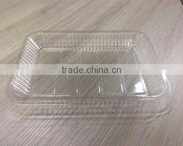 High quality custom accept pvc/pp/pet/ps fruit vegetable blister packaging plastic fruit tray