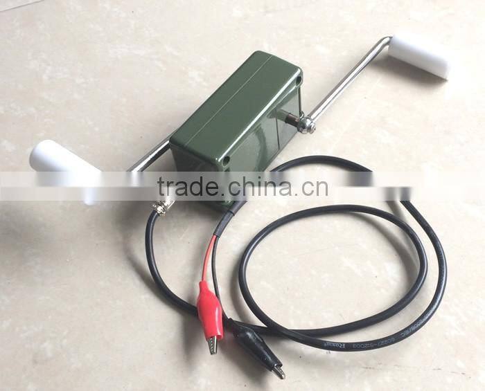 Double Handles Hand Cranking Power Generator with DC Output 3.2v to 28v optional