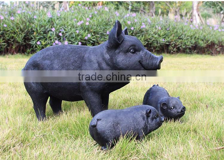 Wholesale animal garden statue resin wild boar sculpture