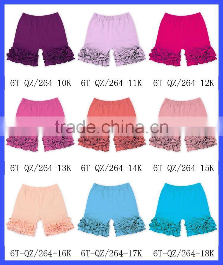 Stylish Design Solid Color Baby Ruffle Cotton Shorts Many Colors Cheap Baby Boy Shorts