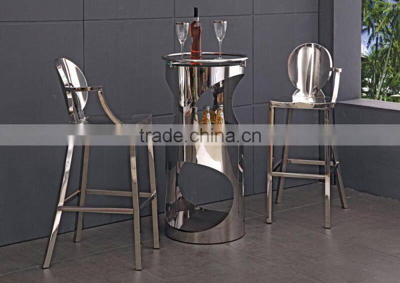 BC901 red fabric metal bar stool and high chair