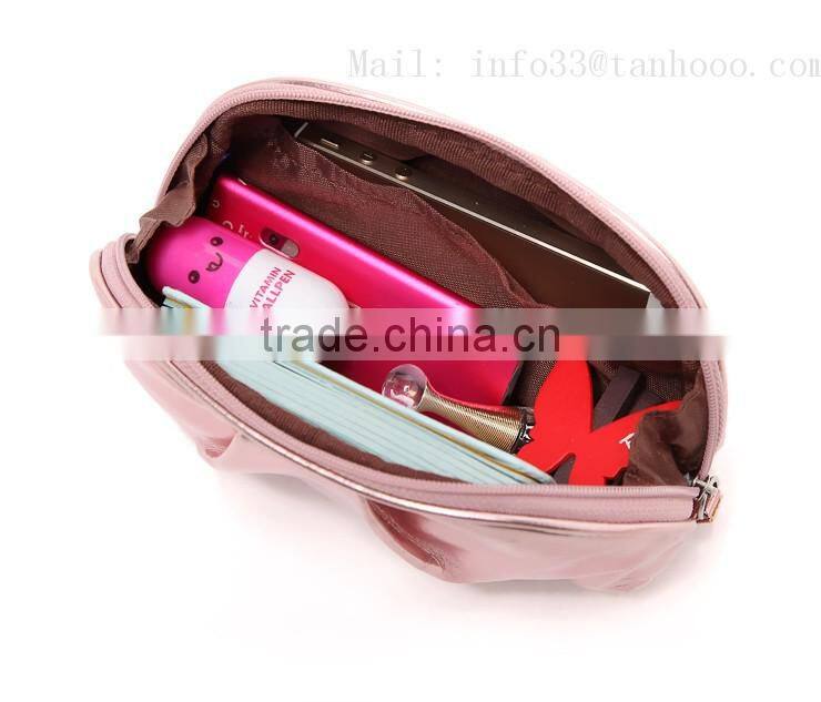 TANHOOO personalized cosmetic bags pink bulk cosmetic bags production Emboss or Printing