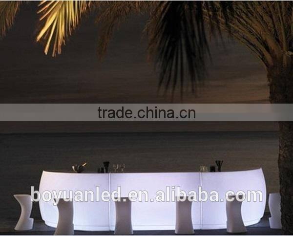 Outdor Party Used Waterproof LED Illuminated Bar furniture Set counter